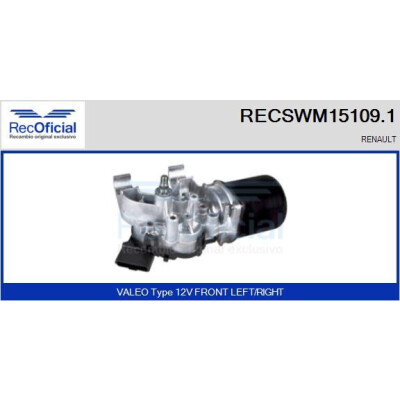 Motore tergicristallo RECOOFFICIAL RECSWM15109.1