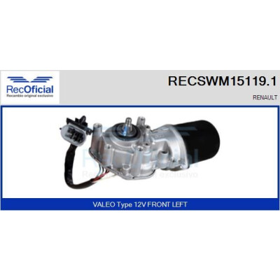 Motore tergicristallo RECOOFFICIAL RECSWM15119.1