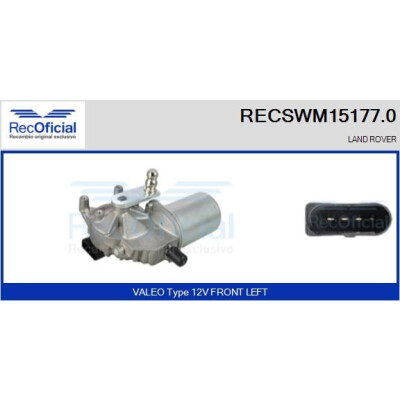 Motore tergicristallo RECOOFFICIAL RECSWM15177.0