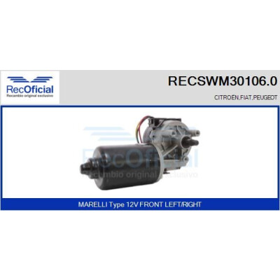 Motore tergicristallo RECOOFFICIAL RECSWM30106.0