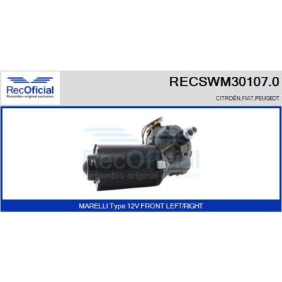 Motore tergicristallo RECOOFFICIAL RECSWM30107.0