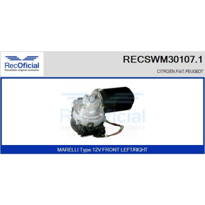 Motore tergicristallo RECOOFFICIAL RECSWM30107.1