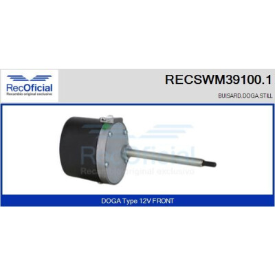 Motore tergicristallo RECOOFFICIAL RECSWM39100.1