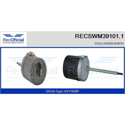 Motore tergicristallo RECOOFFICIAL RECSWM39101.1