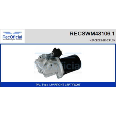 Motore tergicristallo RECOOFFICIAL RECSWM48106.1