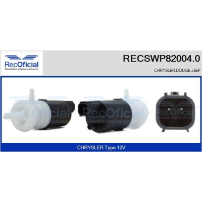 Pompa dell'acqua lavavetri RECOOFFICIAL RECSWP82004.0