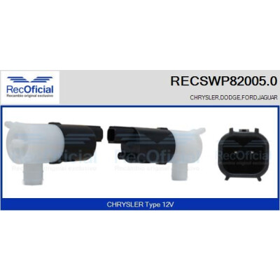 Pompa dell'acqua lavavetri RECOOFFICIAL RECSWP82005.0