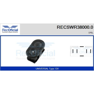 Interruttore finestra RECOFICIAL RECSWR38000.0