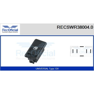 Interruttore finestra RECOFICIAL RECSWR38004.0