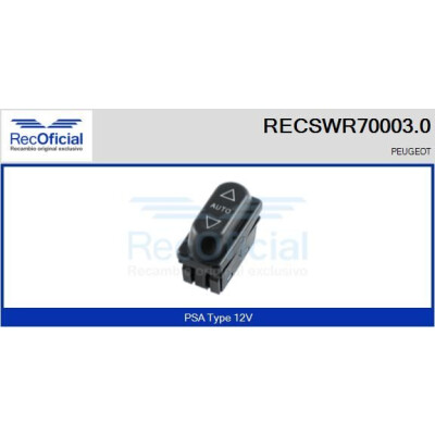 Interruttore finestra RECOFICIAL RECSWR70003.0