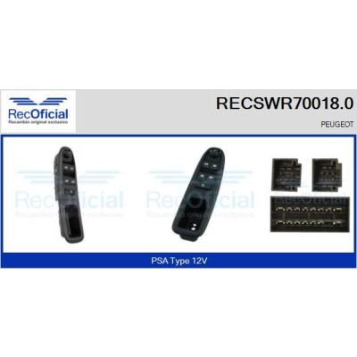 Interruttore finestra RECOFICIAL RECSWR70018.0