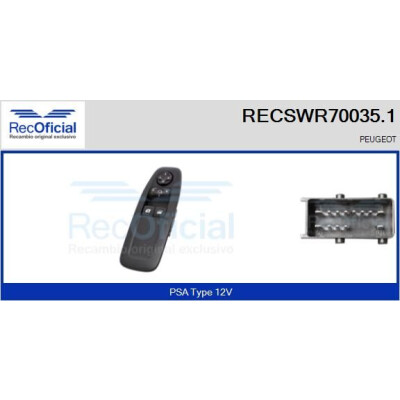 Interruttore finestra RECOFICIAL RECSWR70035.1