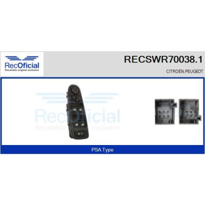Interruttore finestra RECOFICIAL RECSWR70038.1