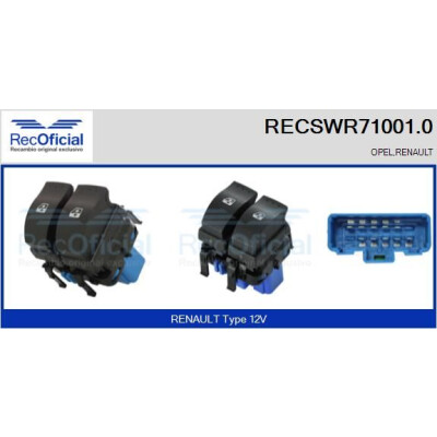 Interruttore finestra RECOFICIAL RECSWR71001.0