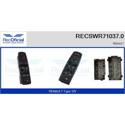 Interruttore finestra RECOFICIAL RECSWR71037.0