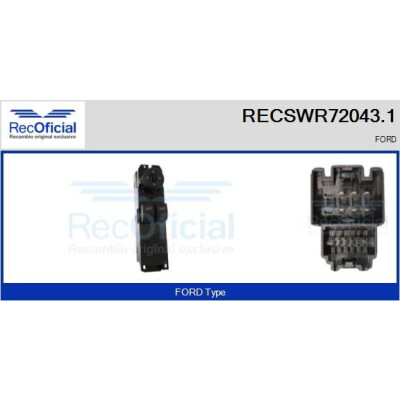 Interruttore finestra RECOFICIAL RECSWR72043.1