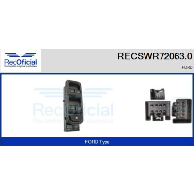 Interruttore finestra RECOFICIAL RECSWR72063.0