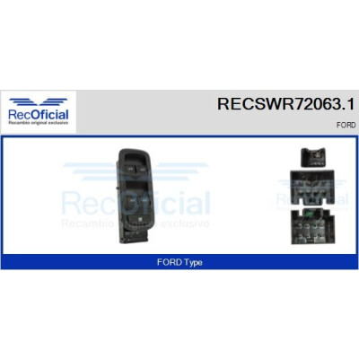 Interruttore finestra RECOFICIAL RECSWR72063.1