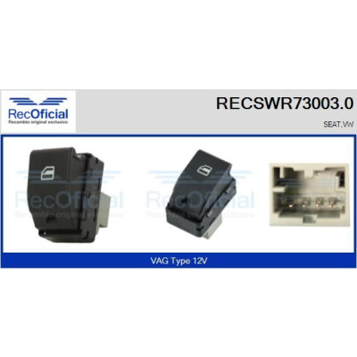 Interruttore finestra RECOFICIAL RECSWR73003.0