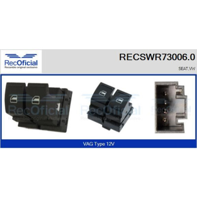 Interruttore finestra RECOFICIAL RECSWR73006.0