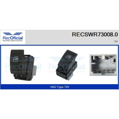Interruttore finestra RECOFICIAL RECSWR73008.0