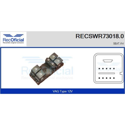 Interruttore finestra RECOFICIAL RECSWR73018.0