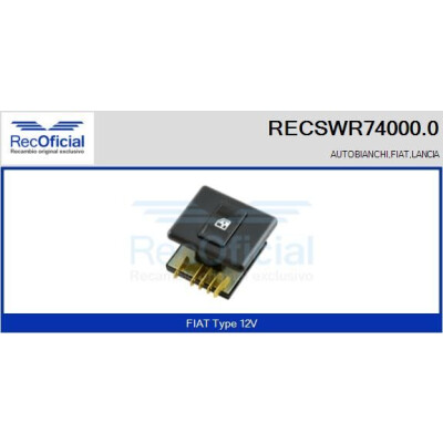Interruttore finestra RECOFICIAL RECSWR74000.0
