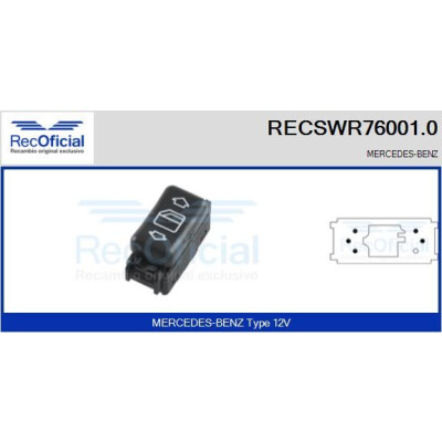 Interruttore finestra RECOFICIAL RECSWR76001.0