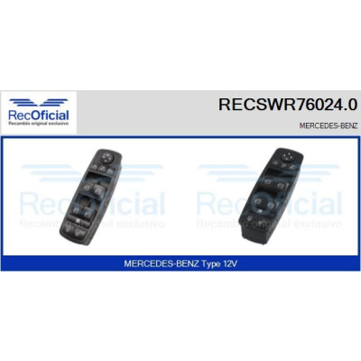 Interruttore finestra RECOFICIAL RECSWR76024.0