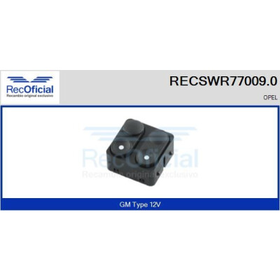 Interruttore finestra RECOFICIAL RECSWR77009.0