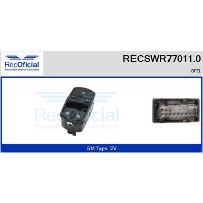 Interruttore finestra RECOFICIAL RECSWR77011.0
