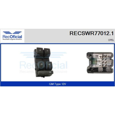 Interruttore finestra RECOFICIAL RECSWR77012.1