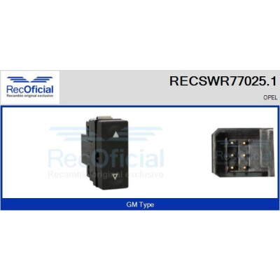 Interruttore finestra RECOFICIAL RECSWR77025.1