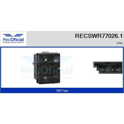 Interruttore finestra RECOFICIAL RECSWR77026.1