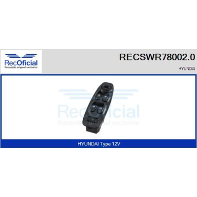 Interruttore finestra RECOFICIAL RECSWR78002.0