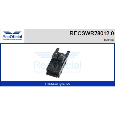 Interruttore finestra RECOFICIAL RECSWR78012.0