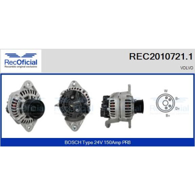 Alternatore RECOFICIAL REC2010721.1