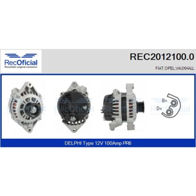 Alternatore RECOFICIAL REC2012100.0