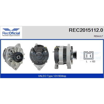 Alternatore RECOFICIAL REC2015112.0