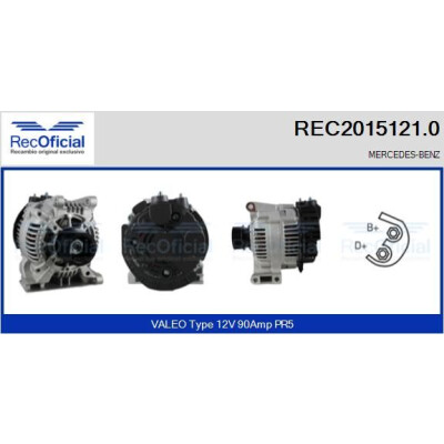 Alternatore RECOFICIAL REC2015121.0