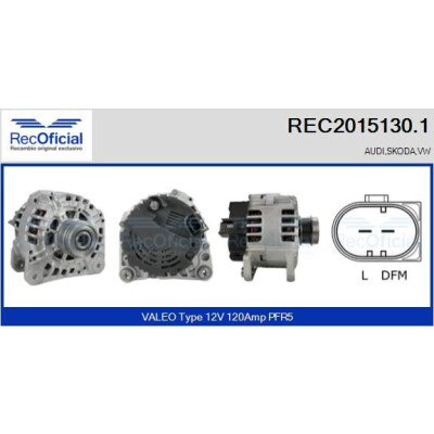 Alternatore RECOFICIAL REC2015130.1