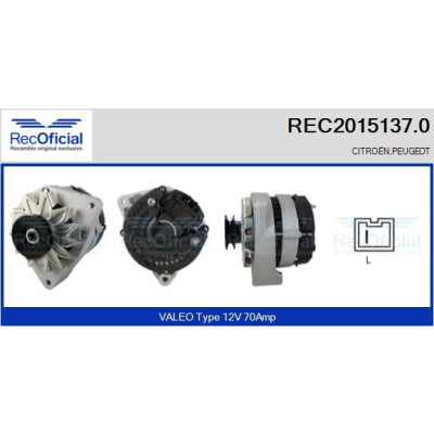 Alternatore RECOFICIAL REC2015137.0