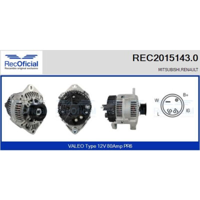 Alternatore RECOFICIAL REC2015143.0