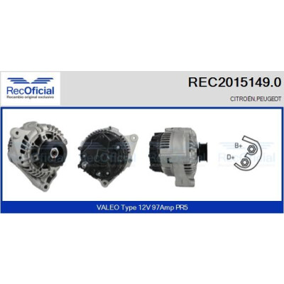 Alternatore RECOFICIAL REC2015149.0