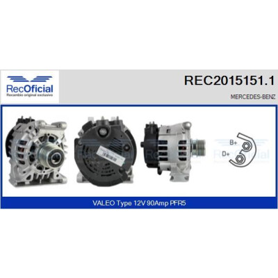 Alternatore RECOFICIAL REC2015151.1