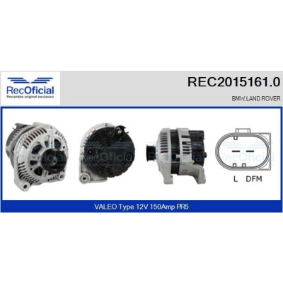Alternatore RECOFICIAL REC2015161.0