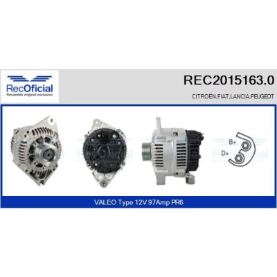Alternatore RECOFICIAL REC2015163.0