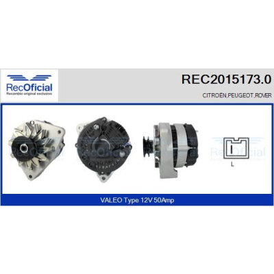 Alternatore RECOFICIAL REC2015173.0