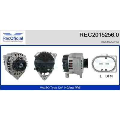 Alternatore RECOFICIAL REC2015256.0