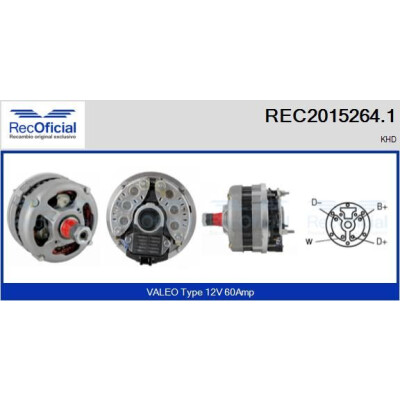 Alternatore RECOFICIAL REC2015264.1